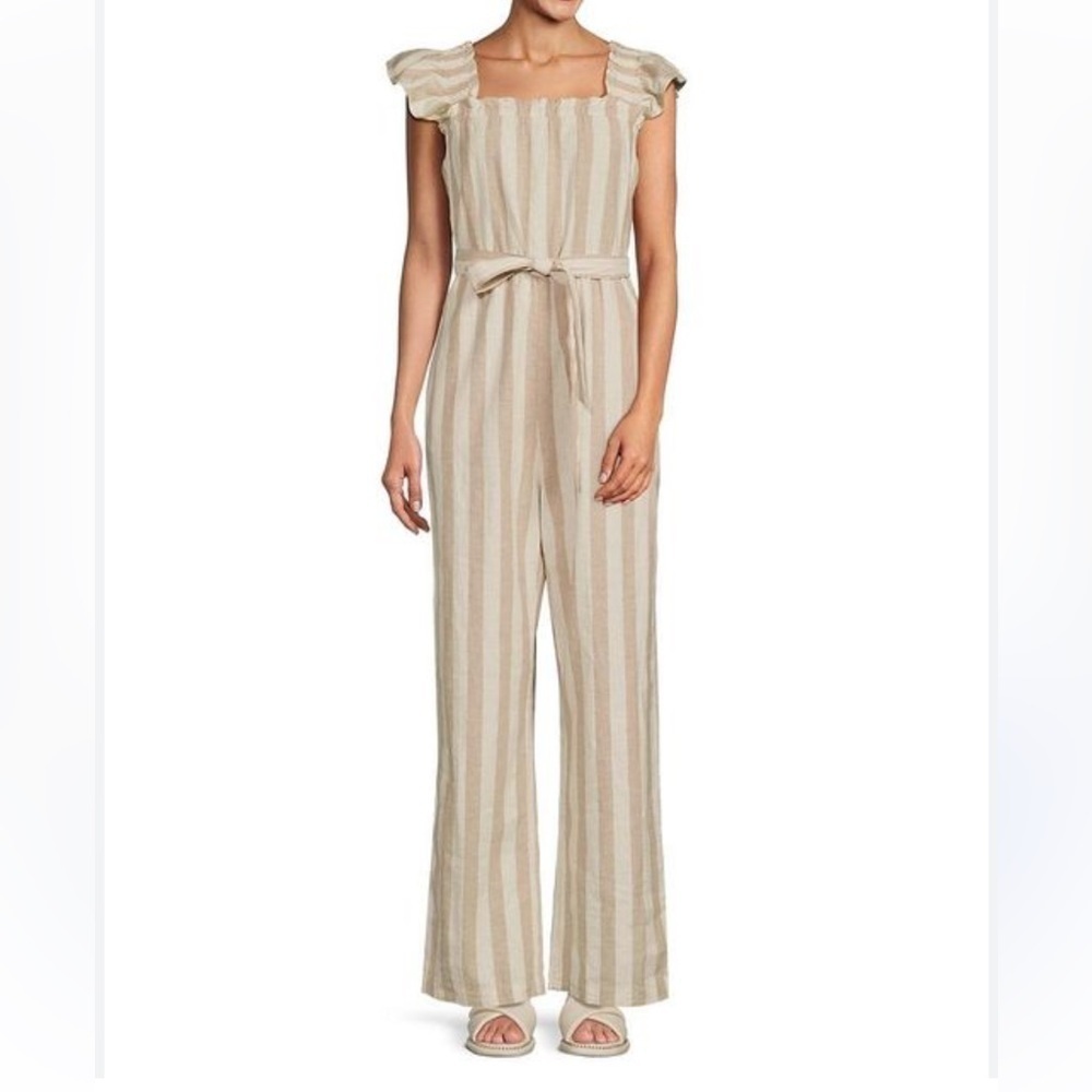 Linen Belted Jumpsuit size S